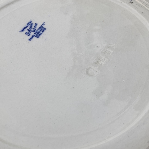 Willow Solian Ware Soho Pottery LTD 9.75” Dinner Plates - Picture 9 of 12